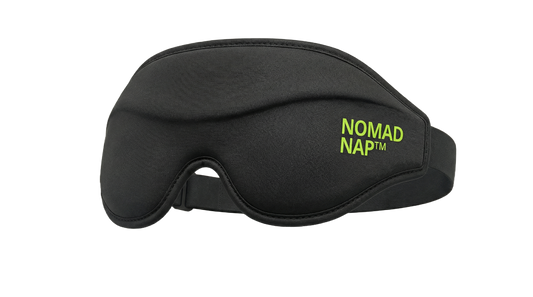 Nomad Nap™ 3D Blackout Sleep Mask – Memory Foam, Contoured Eye Cups, Adjustable Strap